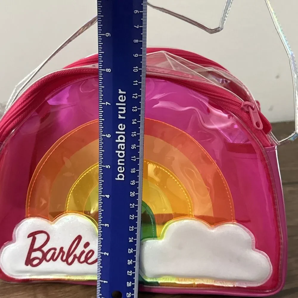 Barbie Rainbow Clouds Plastic Purse and Doll Carrier